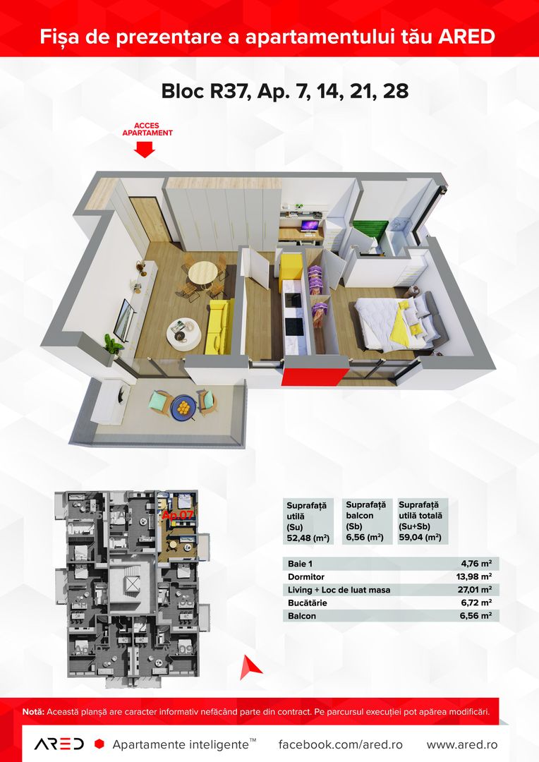 Apartament cu 2 camere nou, direct de la dezvoltatorul ARED - Poză 7