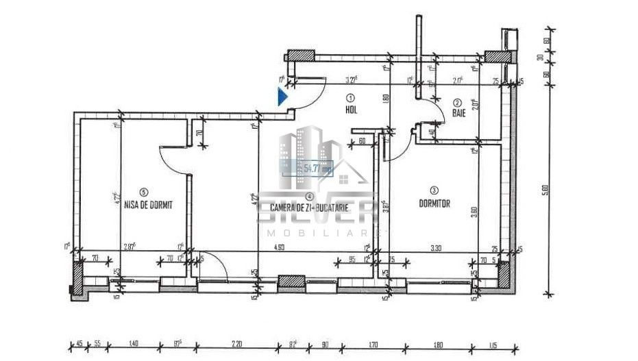 Apartament cu 3 camere/55mp/zona strazii Galaxiei. - Poză 2