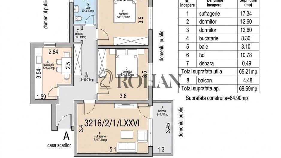 3 Camere Decomandat | Bd. Transilvaniei | Finisat Modern | Lift | Boxa - Schiță 20