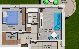 Apartament 2 camere de vanzare - Poză 1
