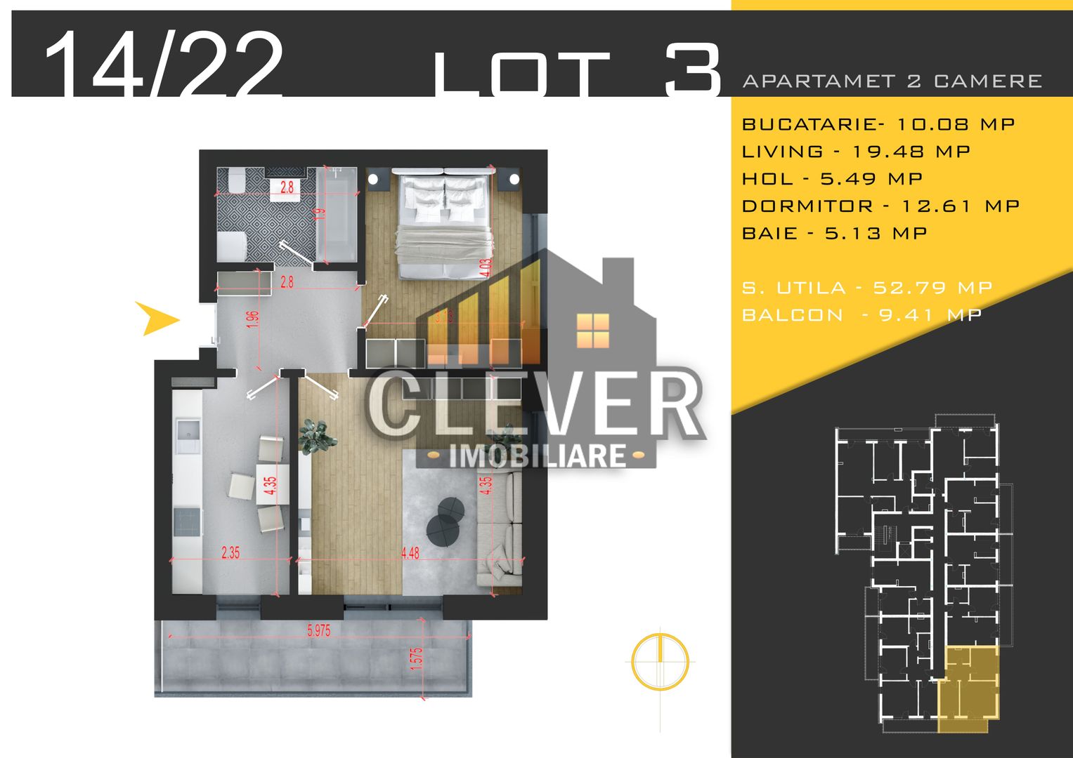 Apartament 2 camere Theodor Pallady, Parc Teilor-Comision 0 - Poză 2