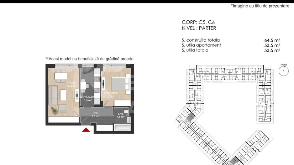 Vânzare, apartament cu 2 camere în zona Bucureștii Noi - Poză 9