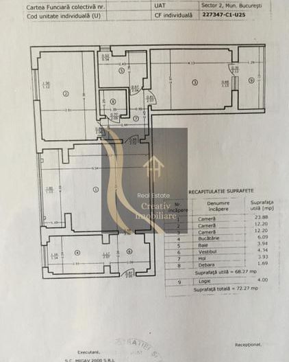 Apartament 3 Camere de Vânzare - Șoseaua Iancului, București - Schiță 15
