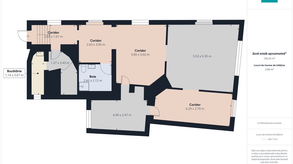 Apartament cu 3 camere,  zona ultracentrală - Poză 9