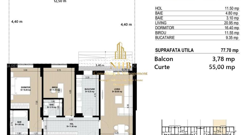 COMISON 0 -Apartament de vanzare cu GRADINA -3 CAMERE -OMV PIPERA - Poză 2