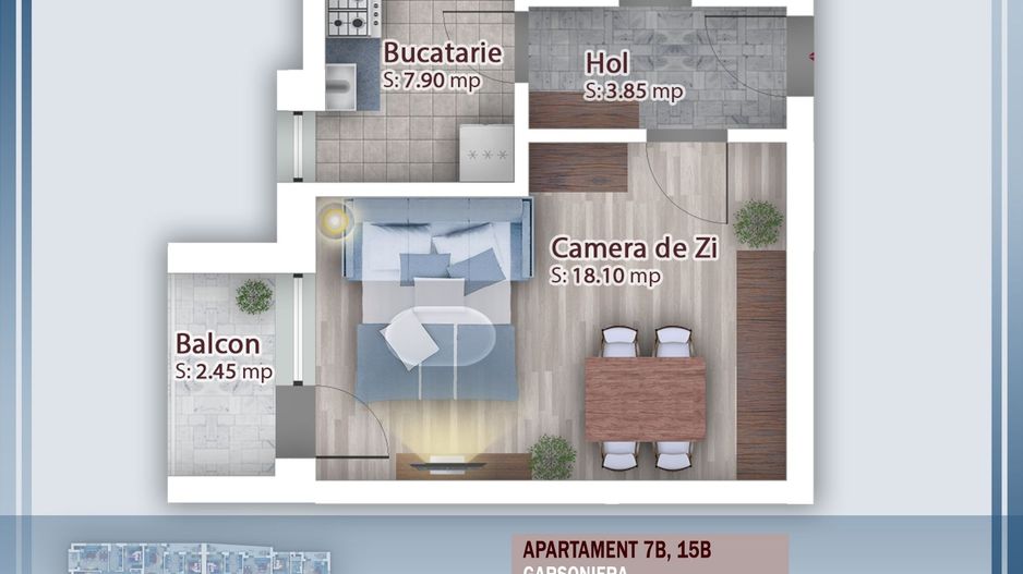 Oferta Lansare Garsoniera  incalzire pardoseala - Schiță 5