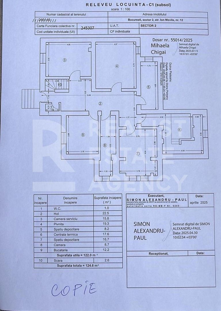 Proprietate exclusivistă cu 2 corpuri de clădire | Grădina Icoanei - Schiță 22