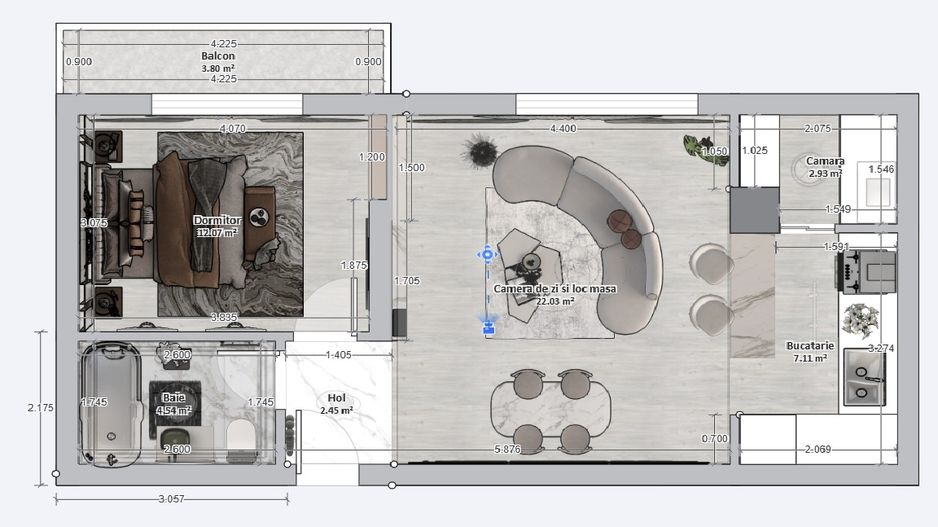 Apartament de vanzare 2 camere | Bragadiru Cartierul Latin Ghencea - Poză 1