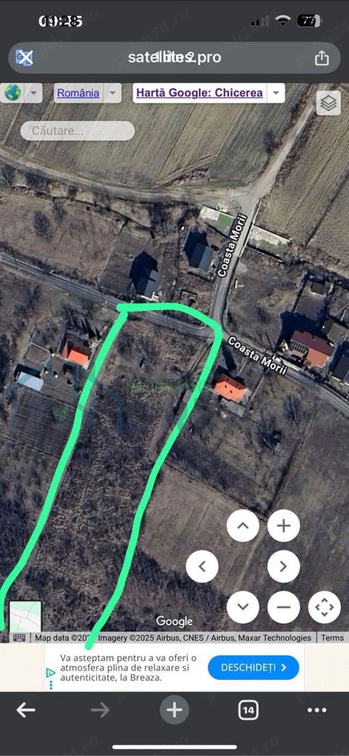 Parcelă de teren intravilan de vânzare în comuna Tomești, sat Chicerea - Poză 2