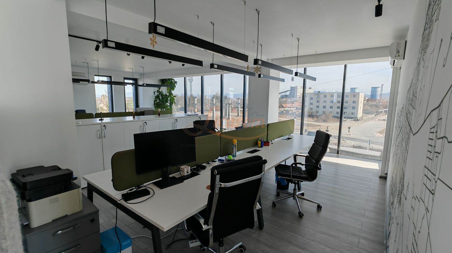 190 mp,Spatiu de Birouri/ Call Center/IT, Fitness,1980 euro/luna - Poză 14
