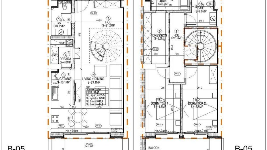 Duplex - One Rahmaninov | Terasa + Parter + Etaj | Floreasca - Herastr - Poză 16