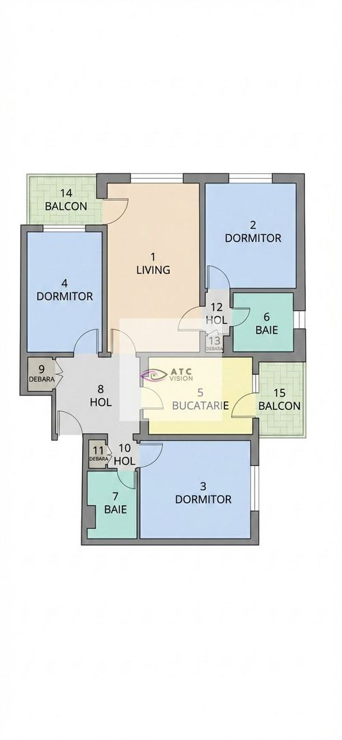 Apartament 4 camere-Calea Rahovei-Liceu Dimitrie Bolintineanu-Etaj 1 - Poză 8