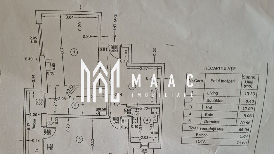 Apartament Etaj 2  | 71.68 mp | Centru | Vedere Parc Mircea cel Batran - Poză 12