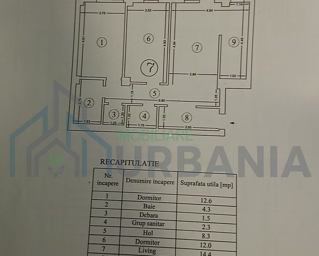 De vanzare apartament 3 camere zona Sos Voinesti, langa noul Kaufland - Poză 14