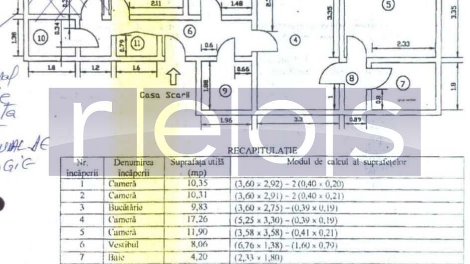 Vanzare apartement 4 camere Mosilor| centrala proprie  | bloc 1981 - Poză 8