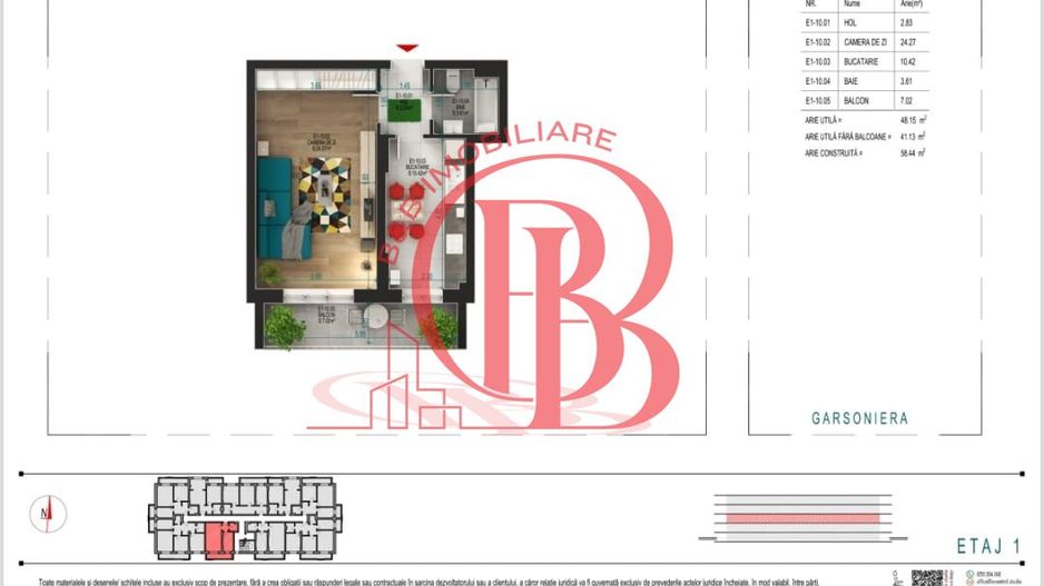 Garsoniera ideala pentru investitie  Titan Pallady - Schiță 4