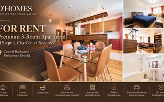 For Rent | Premium 3-Room Apartment | 115 sqm | Palace of Parliament - Poză 1