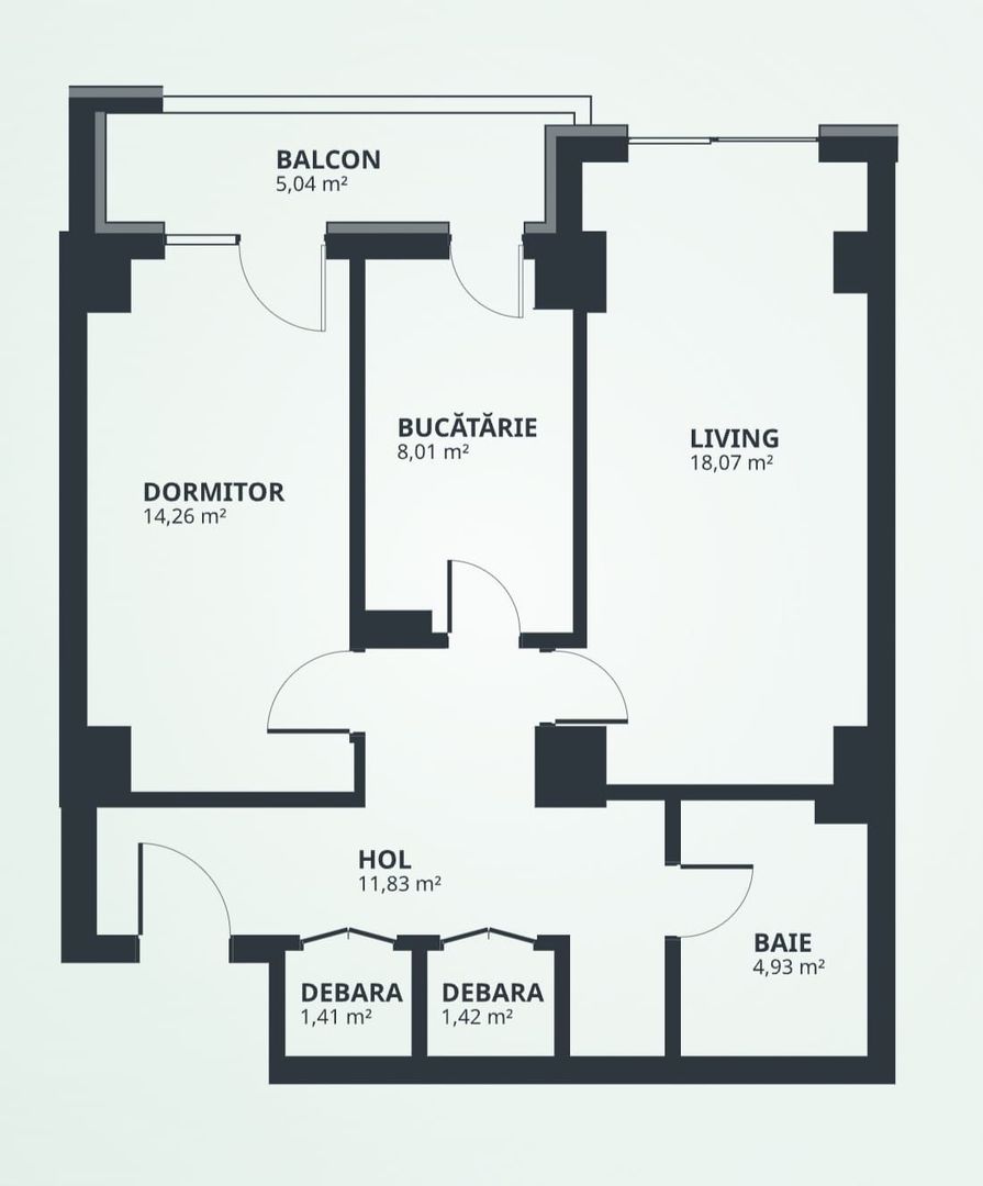 Apartament 2 camere, decomandat, INTABULAT, 65mp, Tatarasi - Poză 7