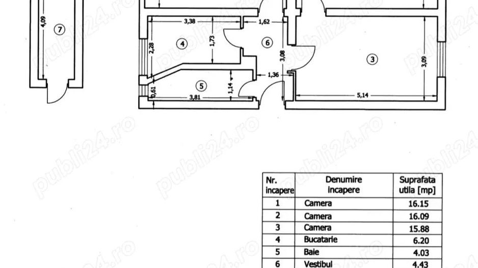 Inchiriere apartament 3 camere in Floreasca - Poză 3