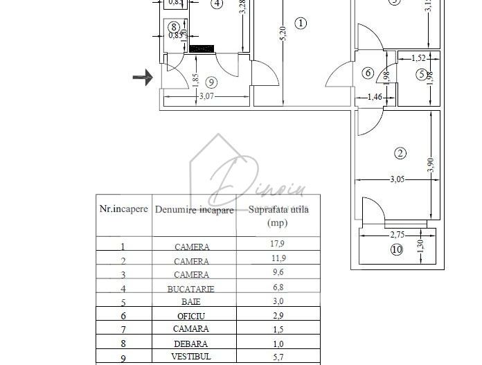COMISION 0% I Apartament 3 camere Titan I Aleea Postavarul I etaj 4/4 - Poză 2