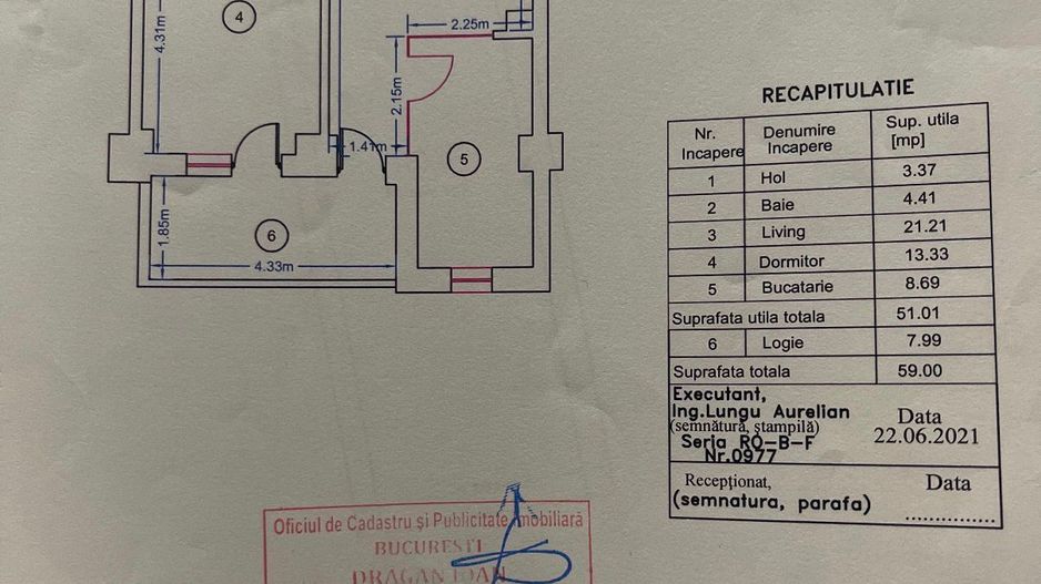AP. 2 CAMERE ROKA RESIDENCE, INCALZIRE PARDOSEALA, METROU 5 MINUTE - Schiță 8