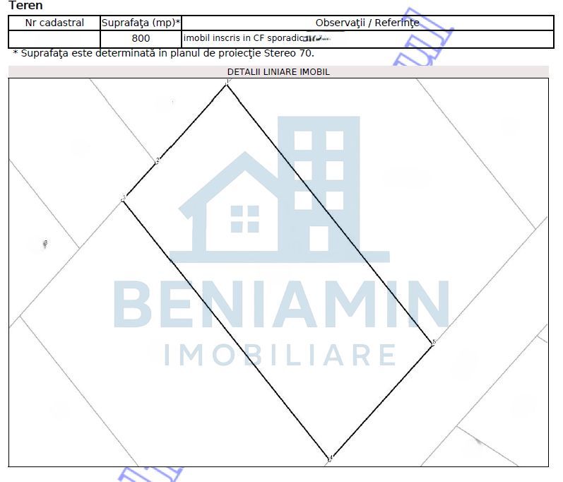 Teren intravilan zona Aeroport-800mp-28.000 euro-Deschidere 20x40m - Schiță 6