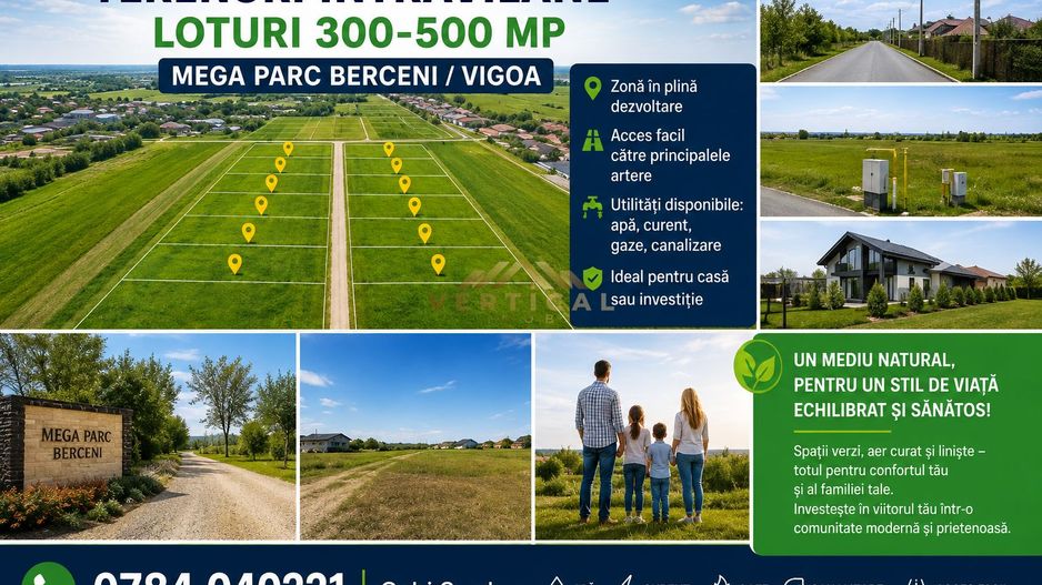 🌿Loturi de casa de la 300mp la 500mp cu posibilitate Rate Berceni - Poză 1