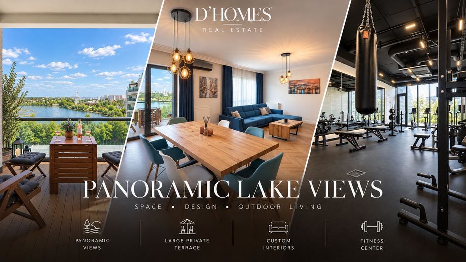 For Rent I 4-room Luxury Apartment I Lake View I Floreasca - Poză 1