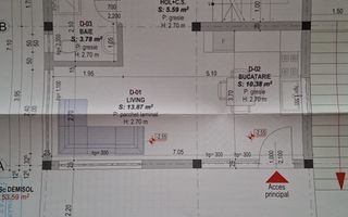 Casa la rosu– teren 706 mp – Gura Raului – vedere panoramica - Poză 7