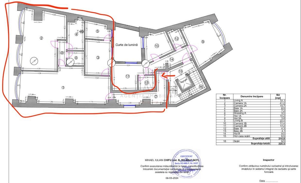 Bloc Nou 2025 /Piata Rosetti/ 4 Camere/ 0% Comision 143 mp - Poză 9
