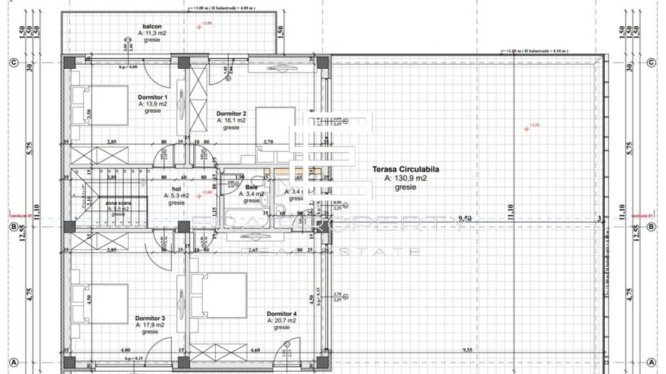 Casa individuala teren 1200mp, Cisnadie zona Magura - Schiță 8
