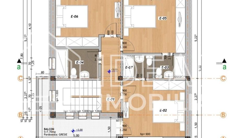 Casa Individuala ROSU cu 4 camere, zona Strand - Schiță 8