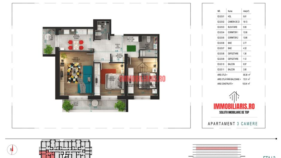 Theodor Pallady - Parcare Inclusa - Comision 0% - Schiță 2