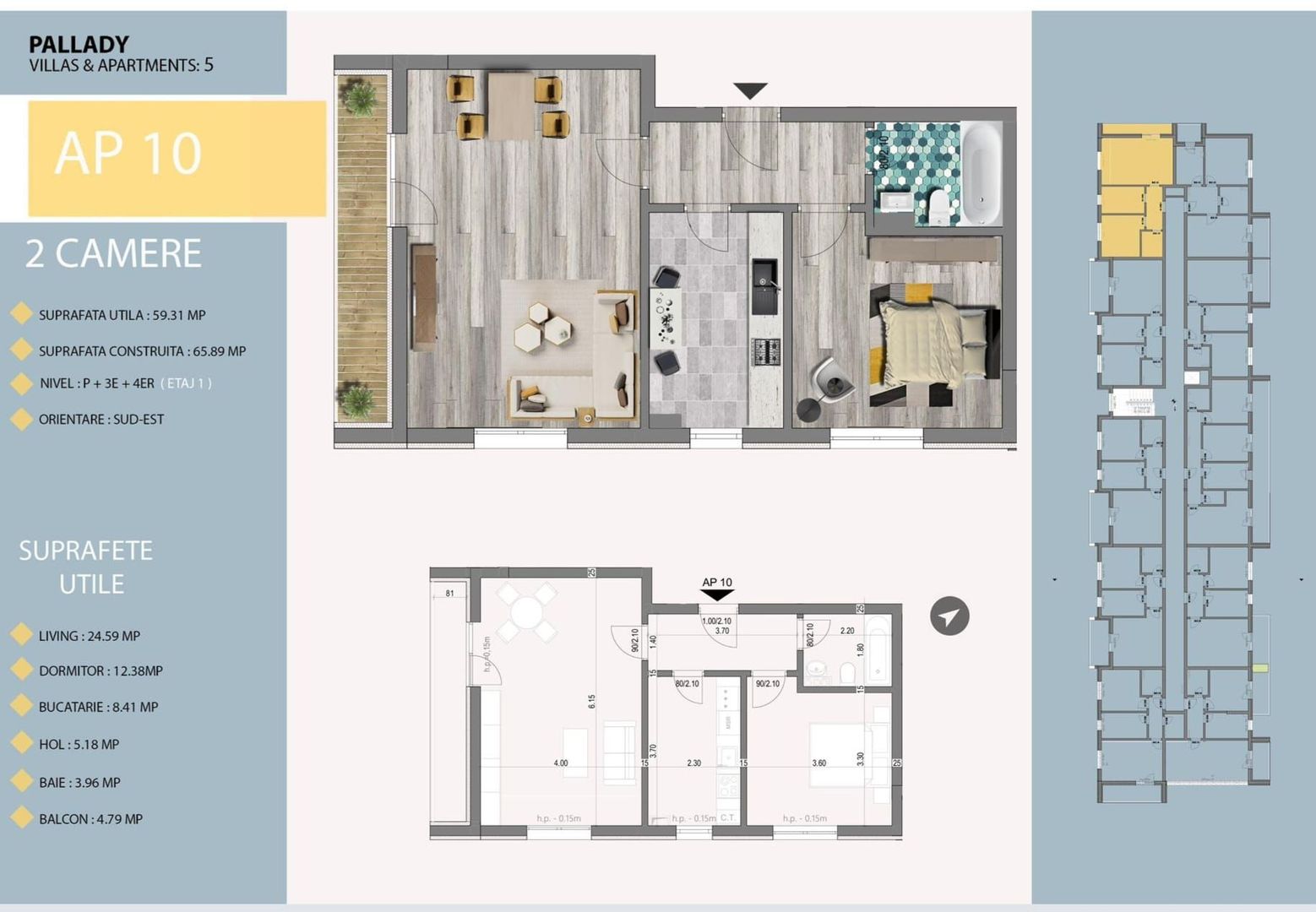 AP. 2CAM. MOBILAT -ZONA LINISTITA DE CASE,ZONA TRAPEZULUI! - Poză 1