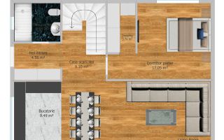 CASA INDIVIDUALA DRUMUL FERMEI, TOATE UTILTATILE, SMART, NOU, COMIS 0% - Schiță 9