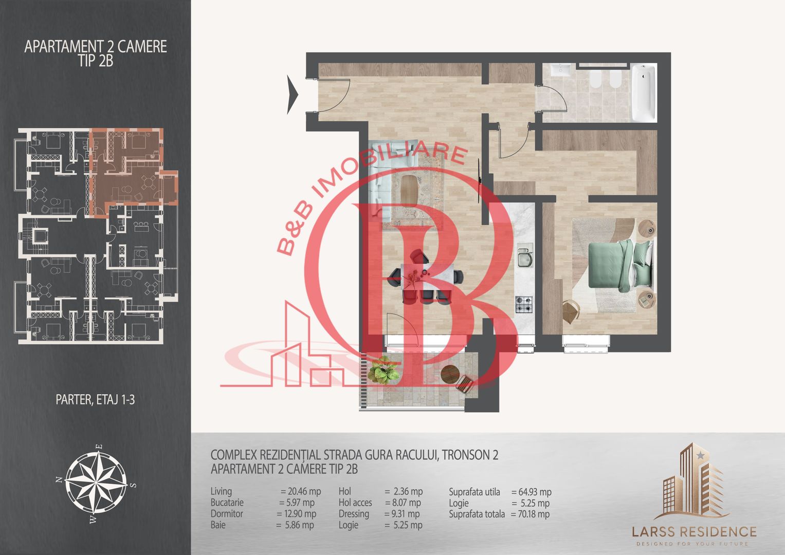 2 camere cu dresing  Pallady Metrou Nicolae Teclu - Poză 12