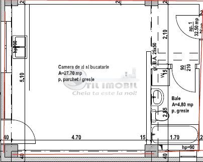 Garsonieră Rediu, 58.000 € +TVA, loc parcare, 0% comision Bloc nou - Poză 3