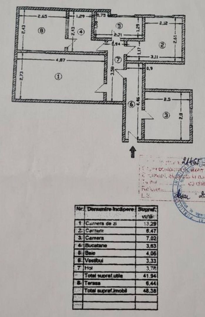 3 CAMERE | OPORTUNITATE INVESTITIE | ZONA  EXCLUSIVISTA | GRADINA ICOANEI - Schiță 13