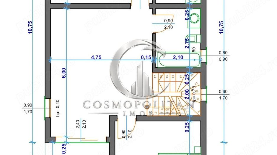 Loc pentru constructie casa ~ comuna Maracineni/BZ – primarie ~ 400mp - Poză 3