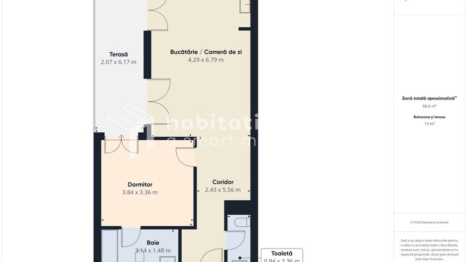 Apartament 2 camere de închiriat - Denya Forest–Lipovei - tur virtual - Poză 36
