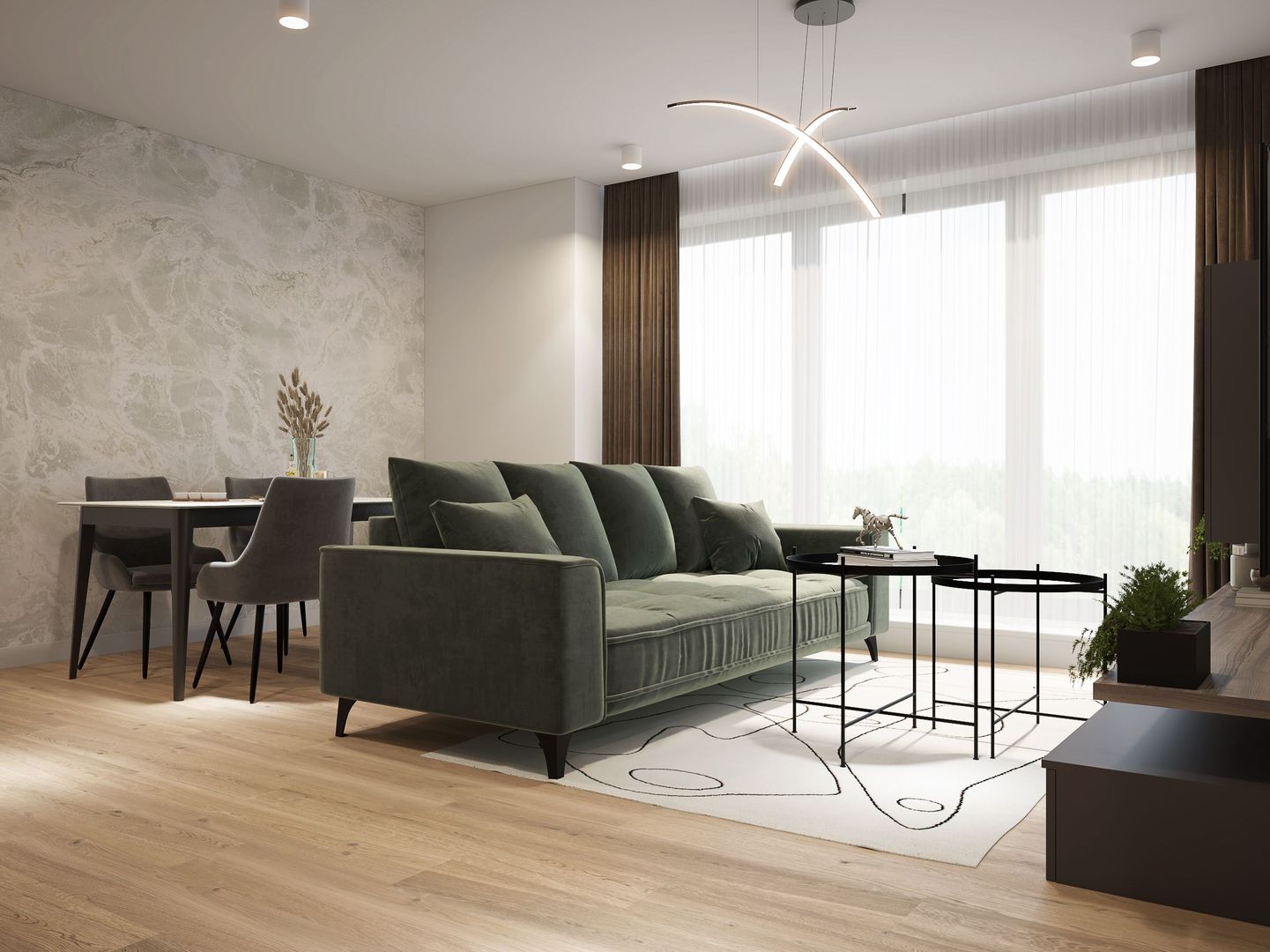 Apartament  2 camere zona BARBU VACARESCU | FABULOS VIEW| Fabrica de Glucoza - Poză 1