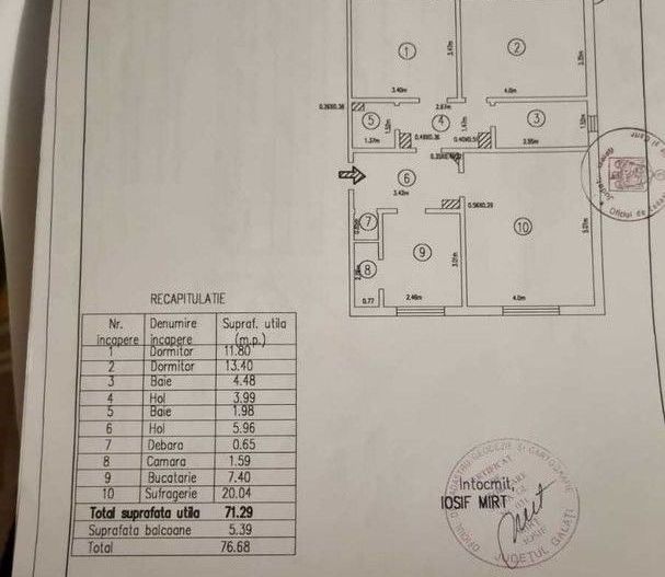 Apartament 3 camere, decomandat, Micro21 - Poză 8