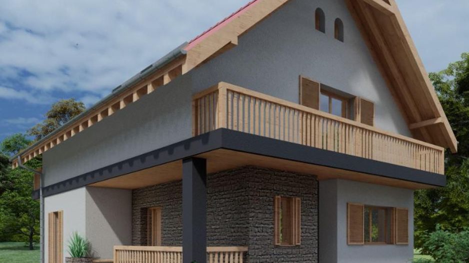 Casa cu 4 camere | Chinteni | Teren 672 mp | Arhitectura deosebita | - Poză 1