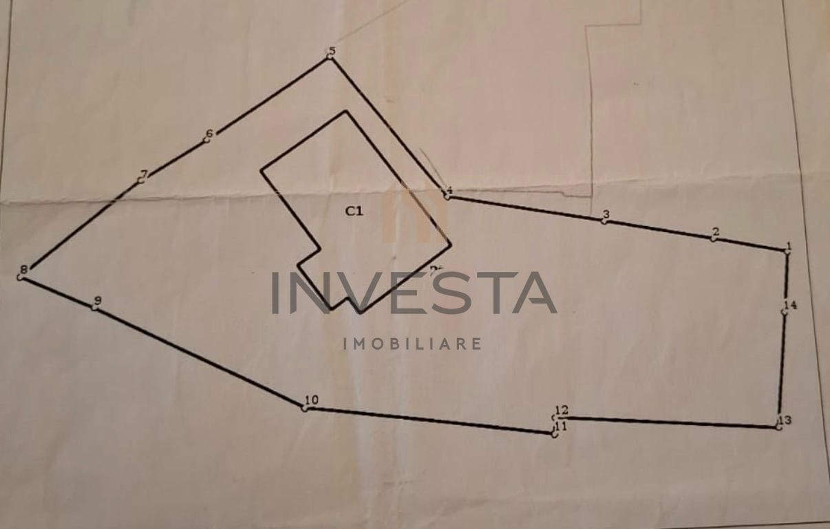 TEren 461 mp cu front generos de 25 m! Zona strazii Gruia! - Schiță 2