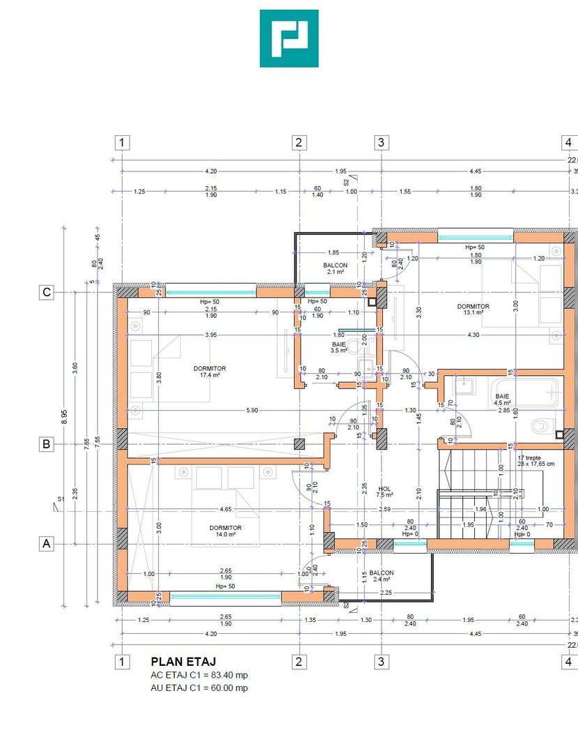 Duplex P+1 comuna Berceni, zona Miorita - Schiță 12