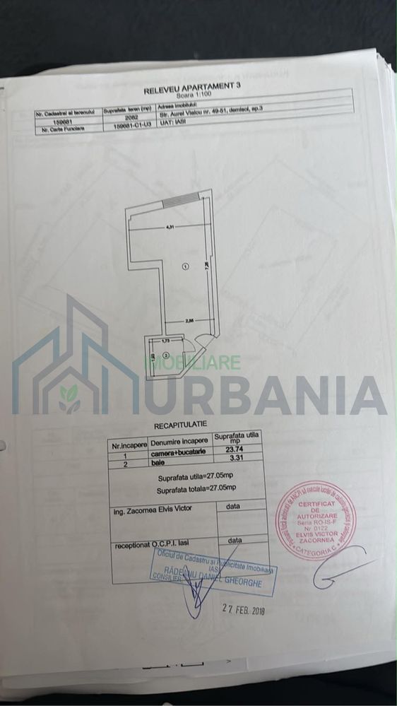 Apartament 1 cameră, bloc nou, Tătărași Residence, Iași - Poză 8