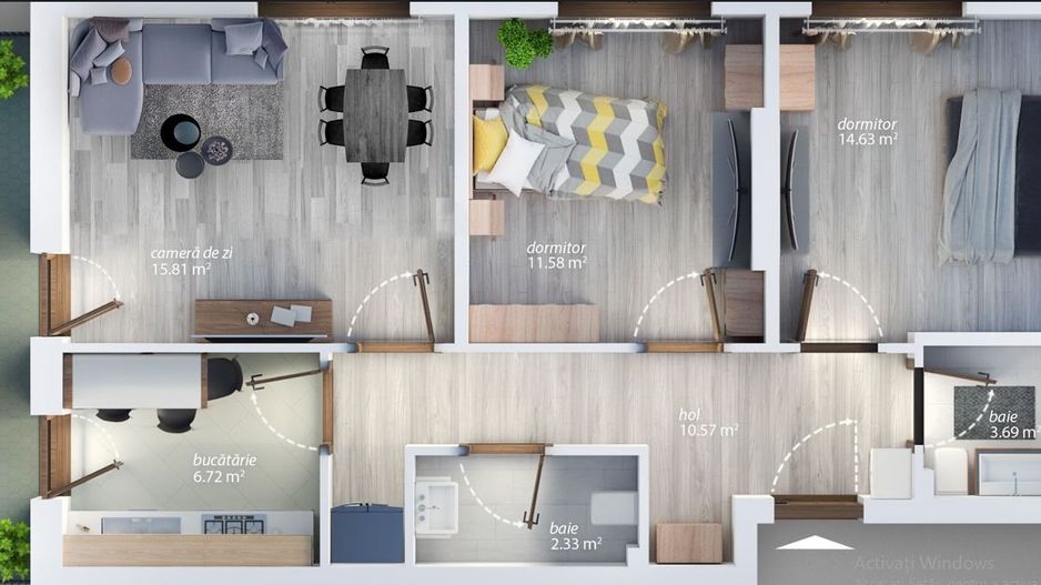 3camdec+2bai/sec4, A.Persu/Mall Grand Arena,parc T.Arghezi - Poză 1