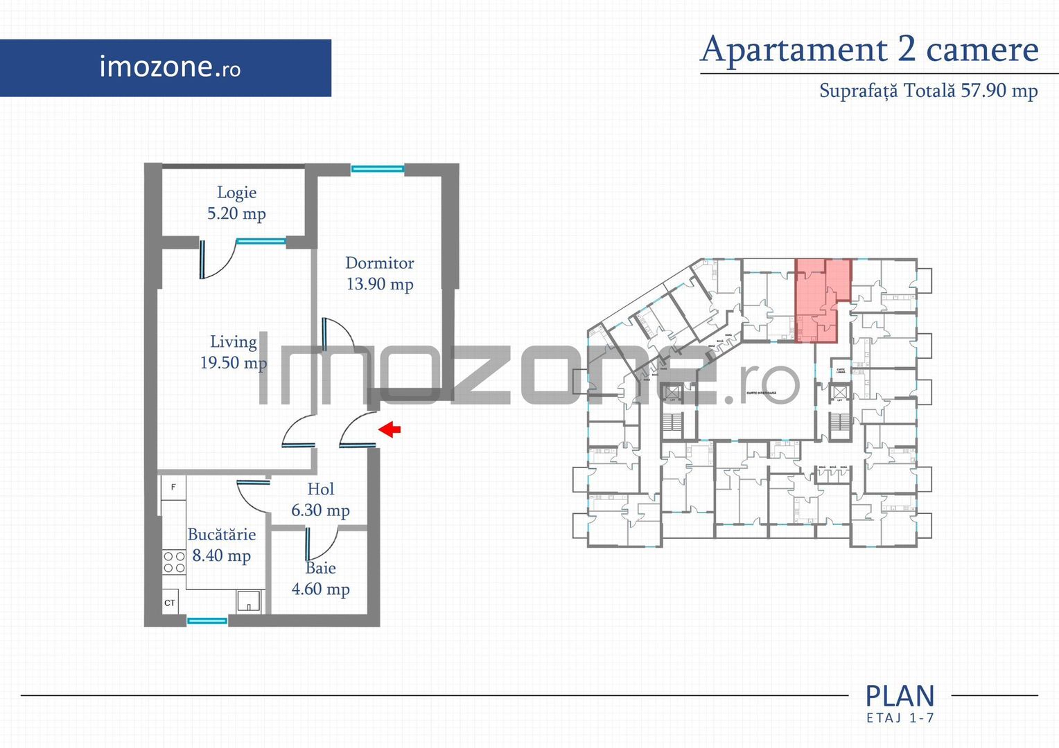 Apartament 2 Camere | 56 mp | Bloc Nou | Metrou Pacii / Preciziei | Militari - Poză 13