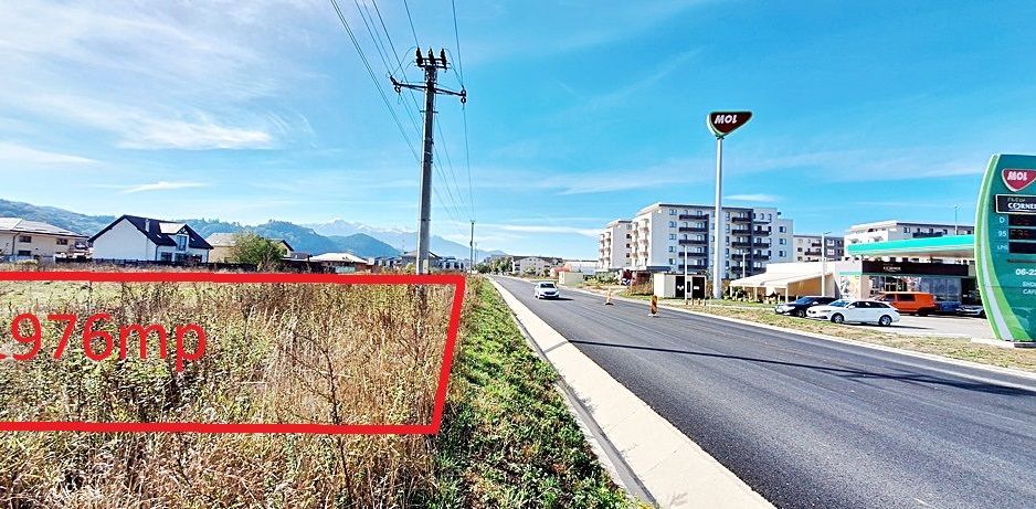 Intrare in Rasnov dinspre Brasov, zona de case noi, teren de 1976mp,  80 euro/mp - Poză 1