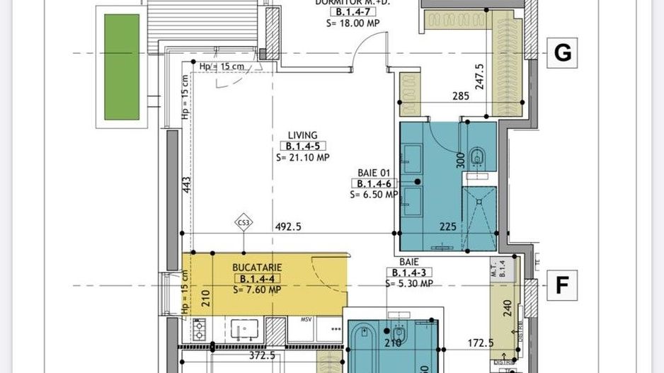Apartament superb 3 camere in One Charles de Gaulle - Zona Primaverii - Poză 3